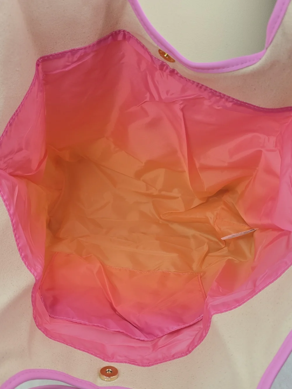 Victoria’s Secret Ombré Monogram VS Logo Canvas Tote Bag NWT